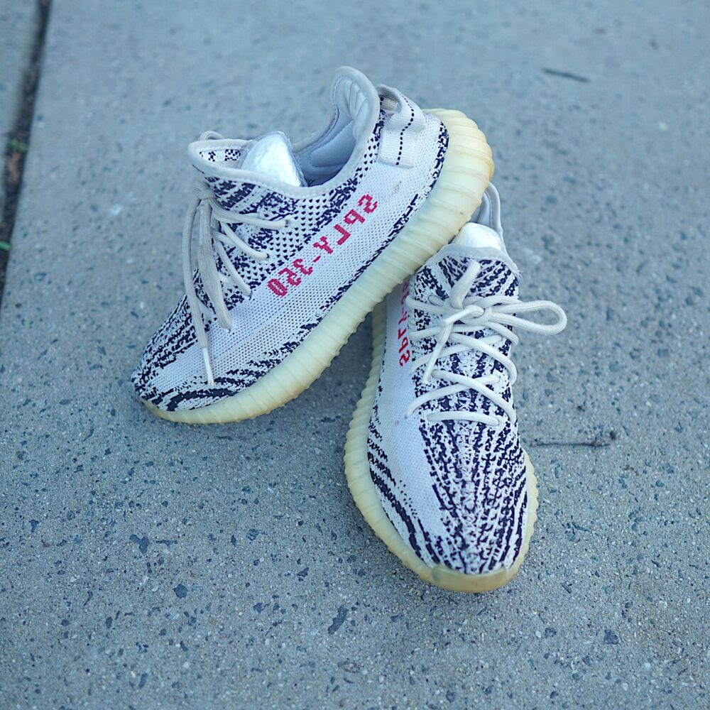 Adidas Yeezy Boost 350 V2 Zebra Men's Size 6 White Black Red CP9654 2017